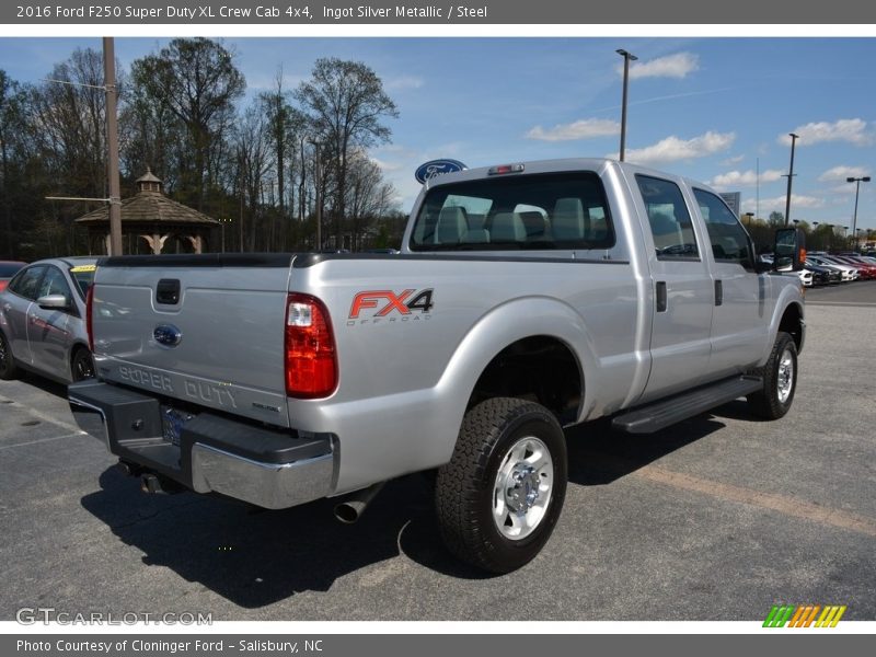 Ingot Silver Metallic / Steel 2016 Ford F250 Super Duty XL Crew Cab 4x4