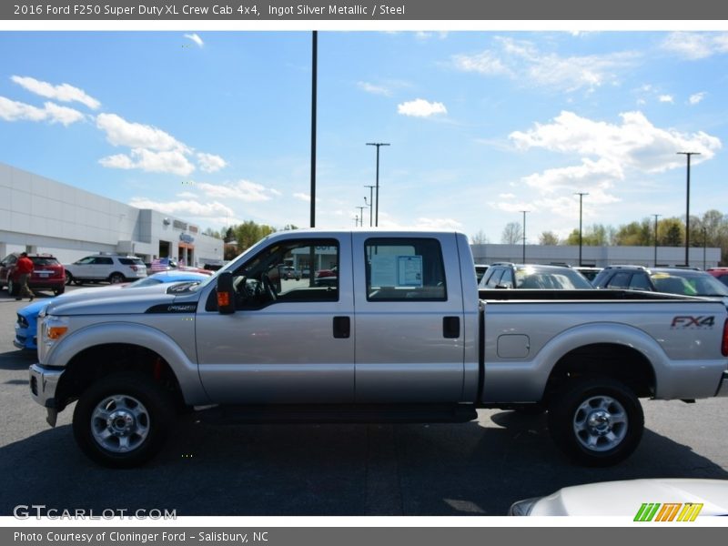 Ingot Silver Metallic / Steel 2016 Ford F250 Super Duty XL Crew Cab 4x4