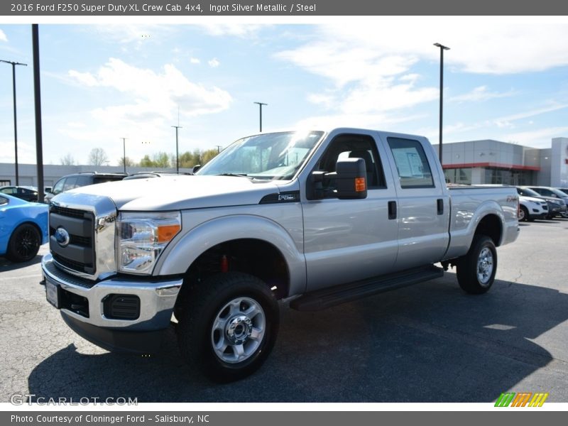 Ingot Silver Metallic / Steel 2016 Ford F250 Super Duty XL Crew Cab 4x4