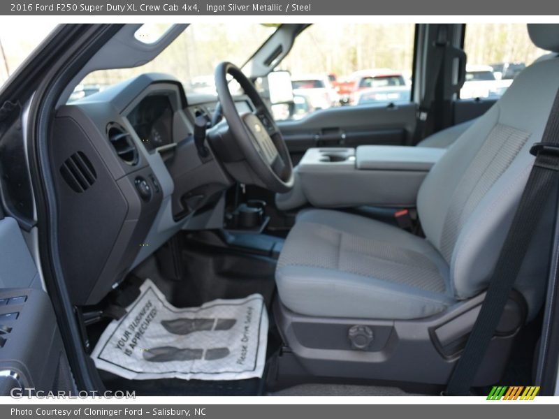 Ingot Silver Metallic / Steel 2016 Ford F250 Super Duty XL Crew Cab 4x4