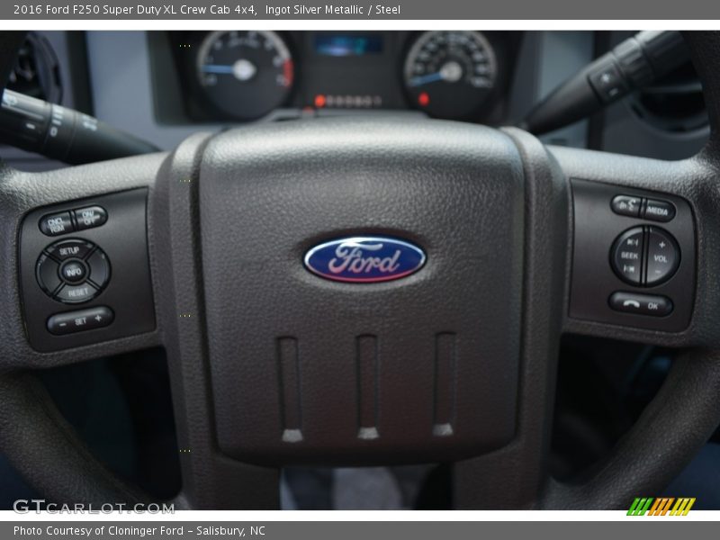 Ingot Silver Metallic / Steel 2016 Ford F250 Super Duty XL Crew Cab 4x4