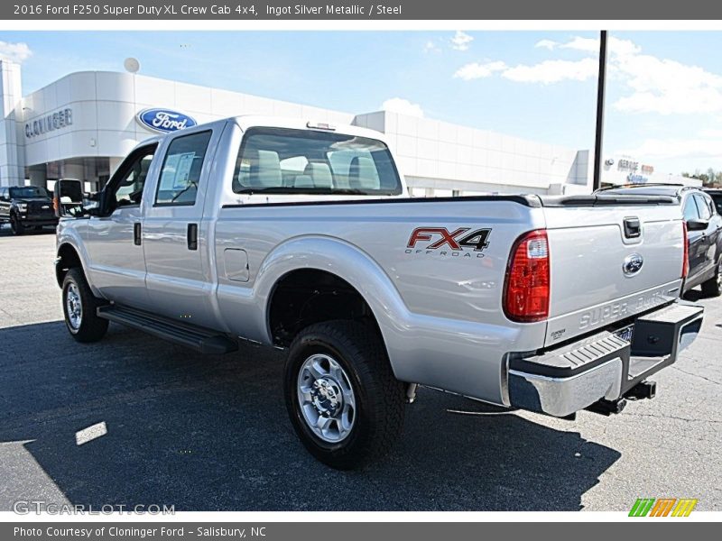 Ingot Silver Metallic / Steel 2016 Ford F250 Super Duty XL Crew Cab 4x4