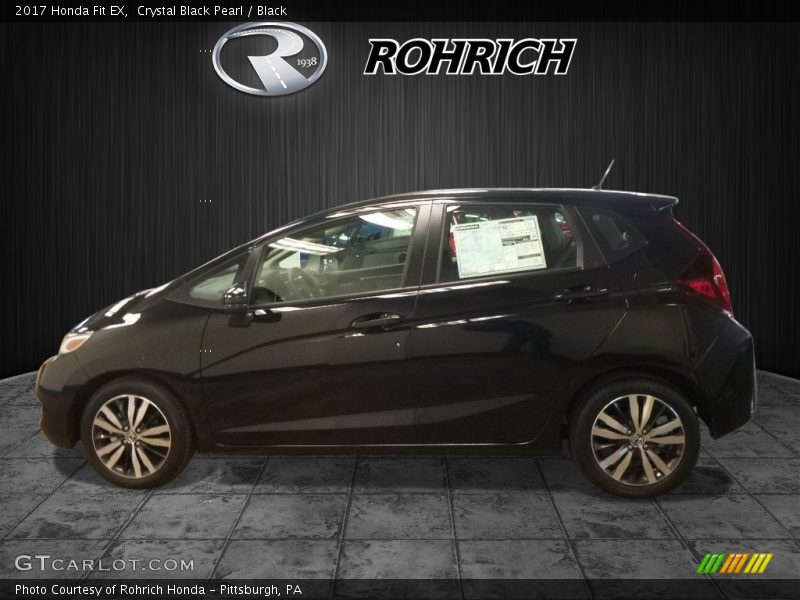 Crystal Black Pearl / Black 2017 Honda Fit EX