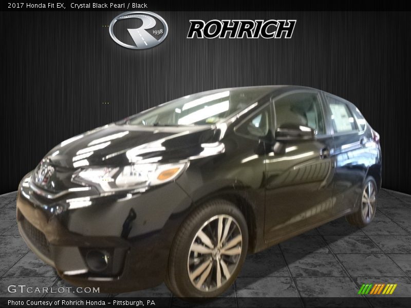 Crystal Black Pearl / Black 2017 Honda Fit EX