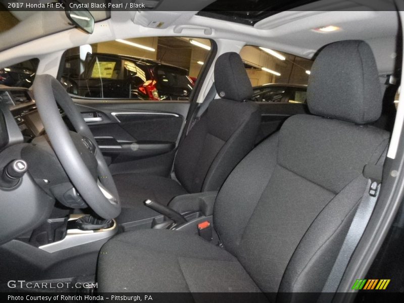 Crystal Black Pearl / Black 2017 Honda Fit EX