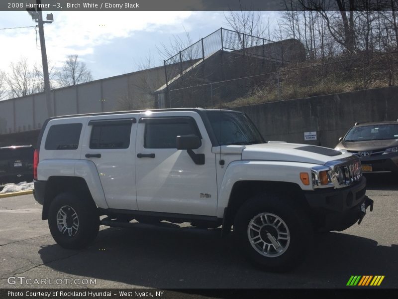 Birch White / Ebony Black 2008 Hummer H3