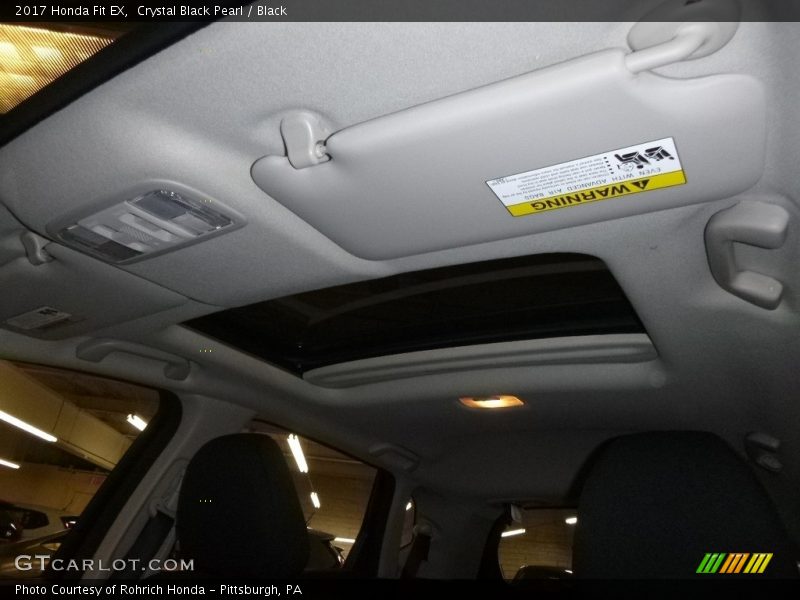 Crystal Black Pearl / Black 2017 Honda Fit EX