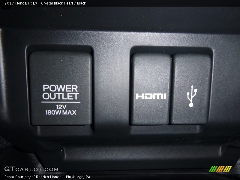 Crystal Black Pearl / Black 2017 Honda Fit EX