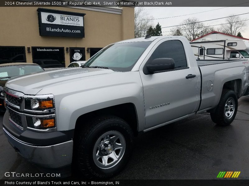 Silver Ice Metallic / Jet Black/Dark Ash 2014 Chevrolet Silverado 1500 WT Regular Cab 4x4