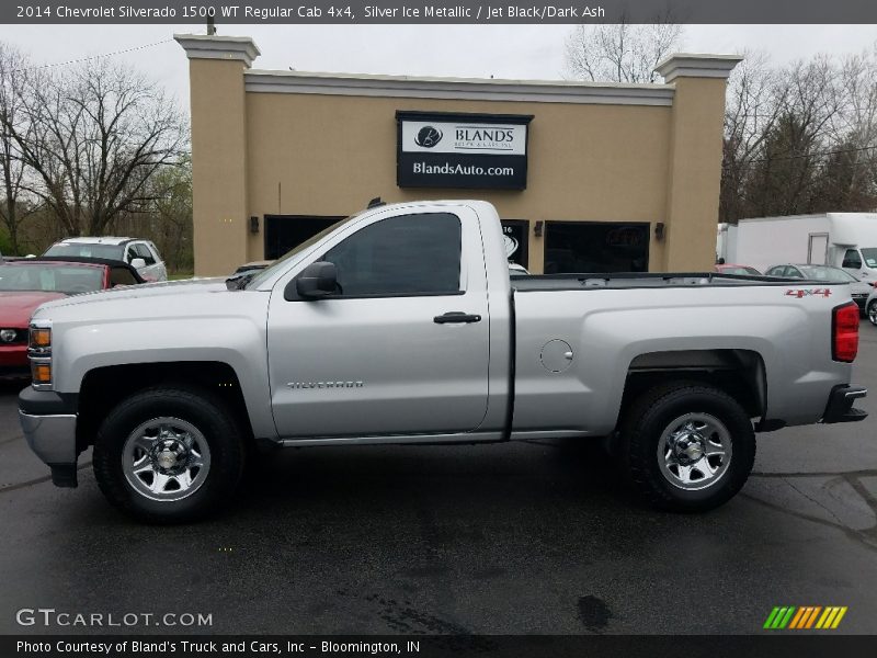 Silver Ice Metallic / Jet Black/Dark Ash 2014 Chevrolet Silverado 1500 WT Regular Cab 4x4