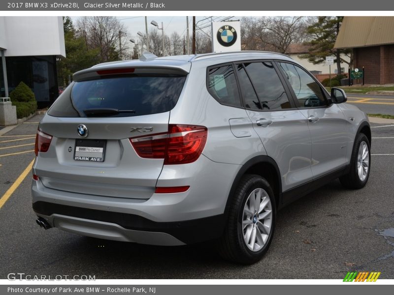 Glacier Silver Metallic / Black 2017 BMW X3 xDrive28i