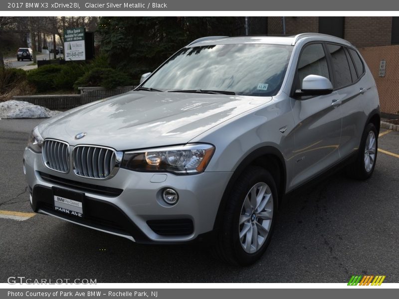 Glacier Silver Metallic / Black 2017 BMW X3 xDrive28i