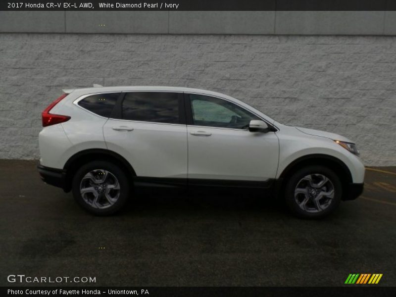 White Diamond Pearl / Ivory 2017 Honda CR-V EX-L AWD