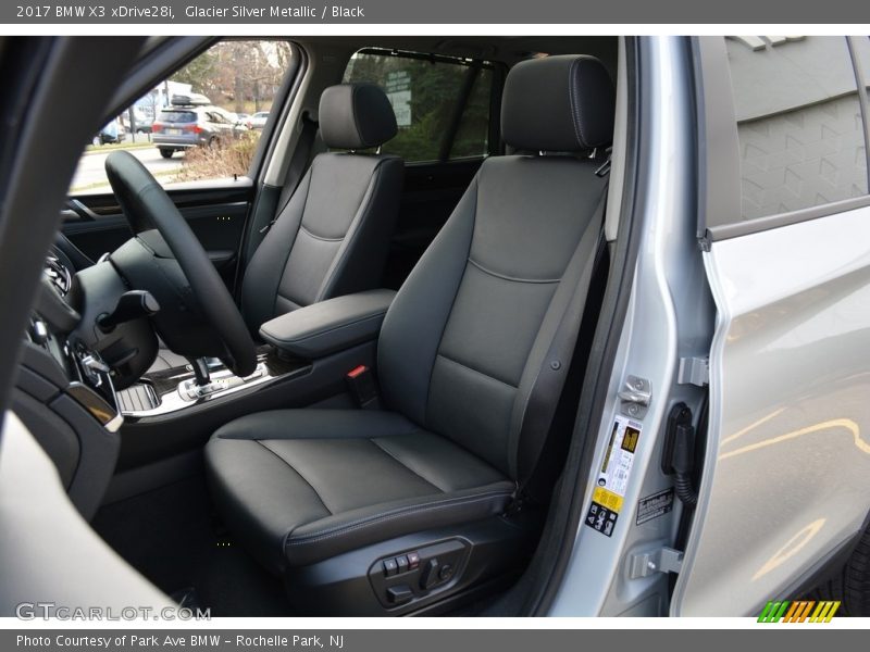 Glacier Silver Metallic / Black 2017 BMW X3 xDrive28i