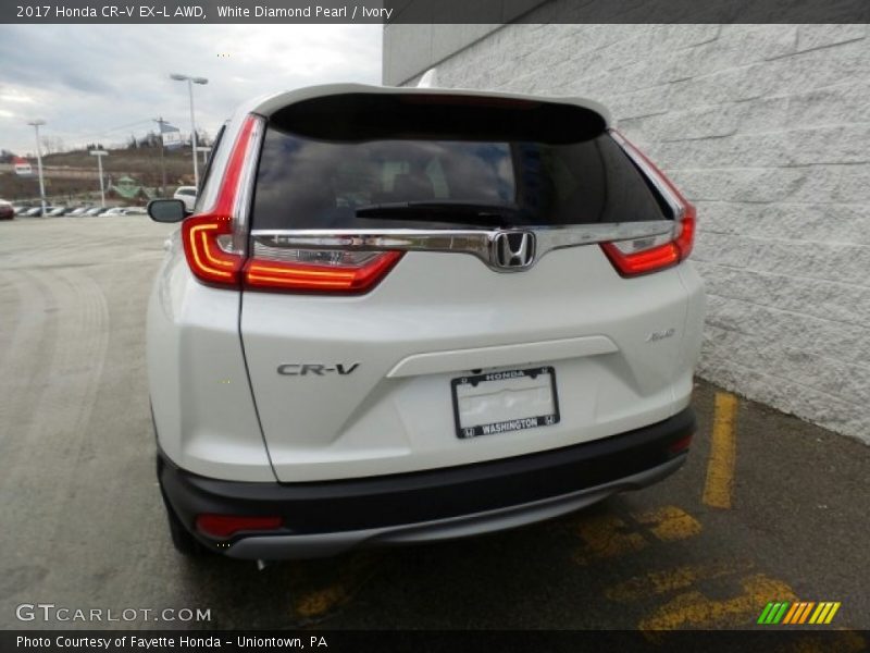 White Diamond Pearl / Ivory 2017 Honda CR-V EX-L AWD