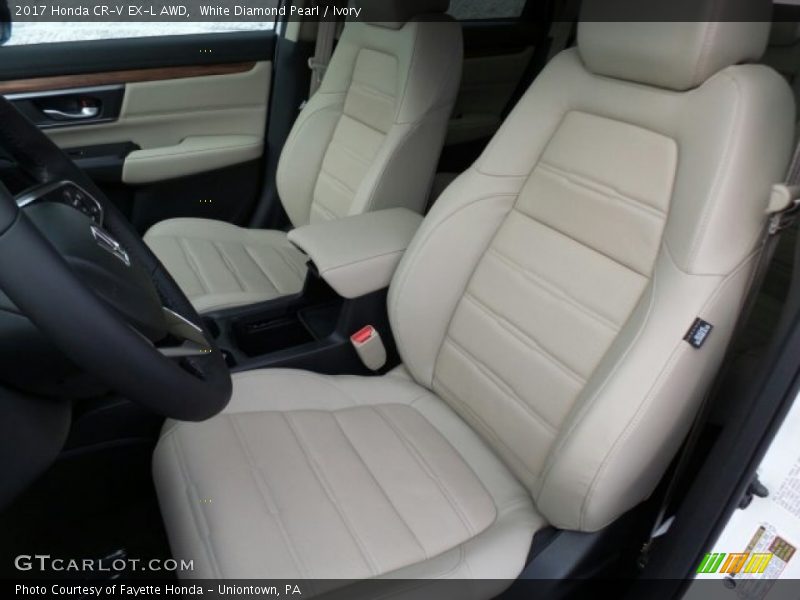 White Diamond Pearl / Ivory 2017 Honda CR-V EX-L AWD