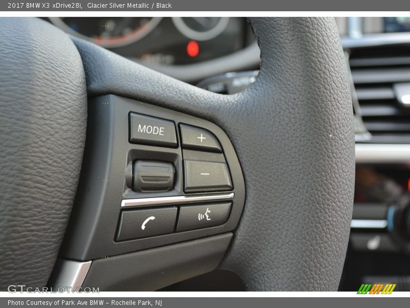 Glacier Silver Metallic / Black 2017 BMW X3 xDrive28i