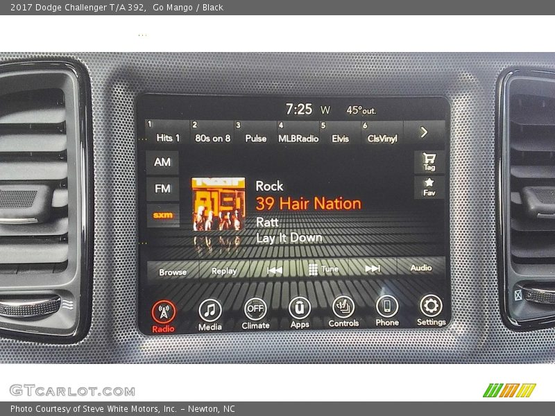 Go Mango / Black 2017 Dodge Challenger T/A 392