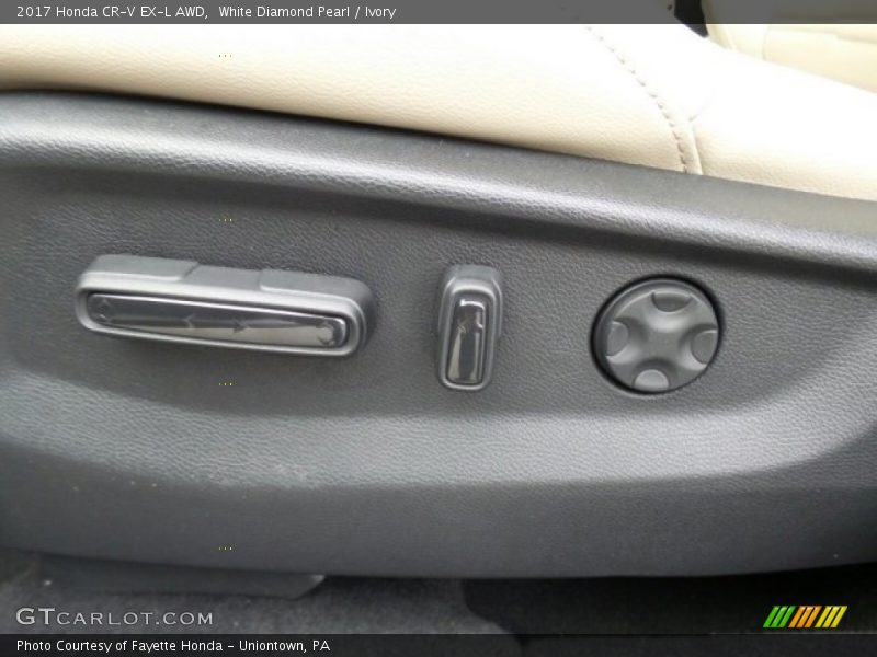 White Diamond Pearl / Ivory 2017 Honda CR-V EX-L AWD