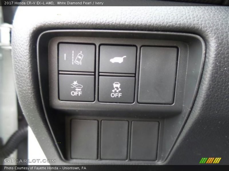 White Diamond Pearl / Ivory 2017 Honda CR-V EX-L AWD