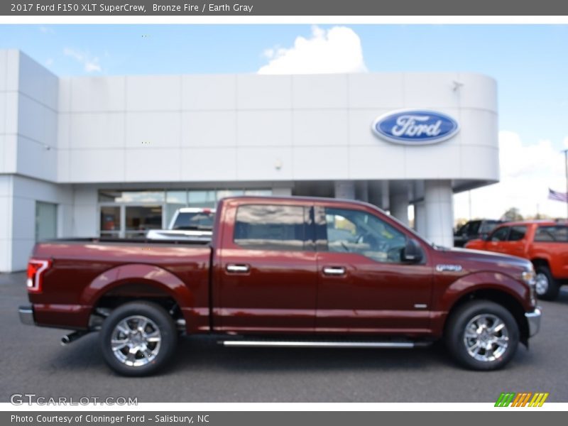 Bronze Fire / Earth Gray 2017 Ford F150 XLT SuperCrew