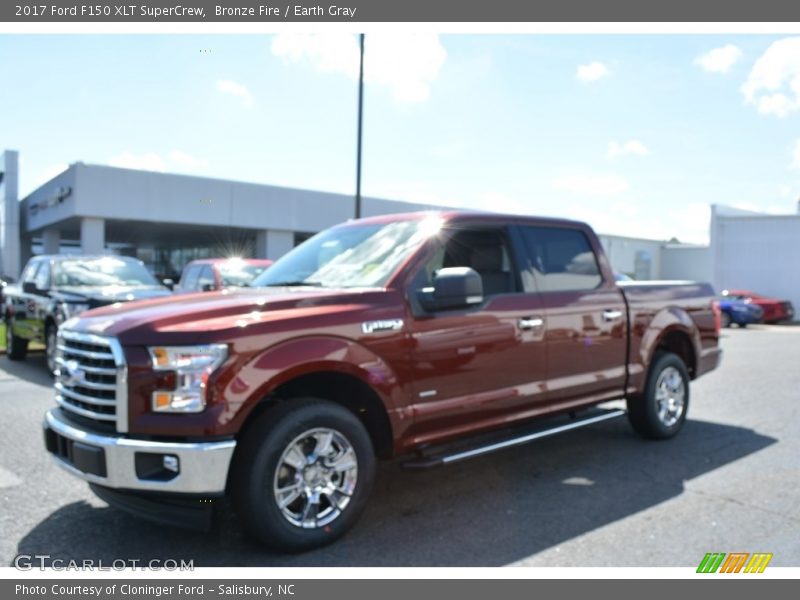 Bronze Fire / Earth Gray 2017 Ford F150 XLT SuperCrew