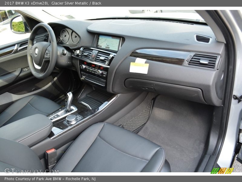 Glacier Silver Metallic / Black 2017 BMW X3 xDrive28i