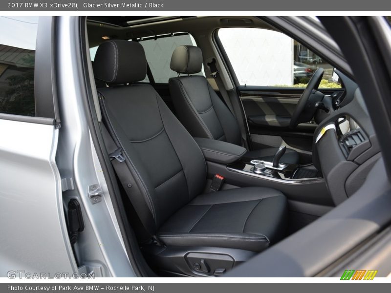 Glacier Silver Metallic / Black 2017 BMW X3 xDrive28i