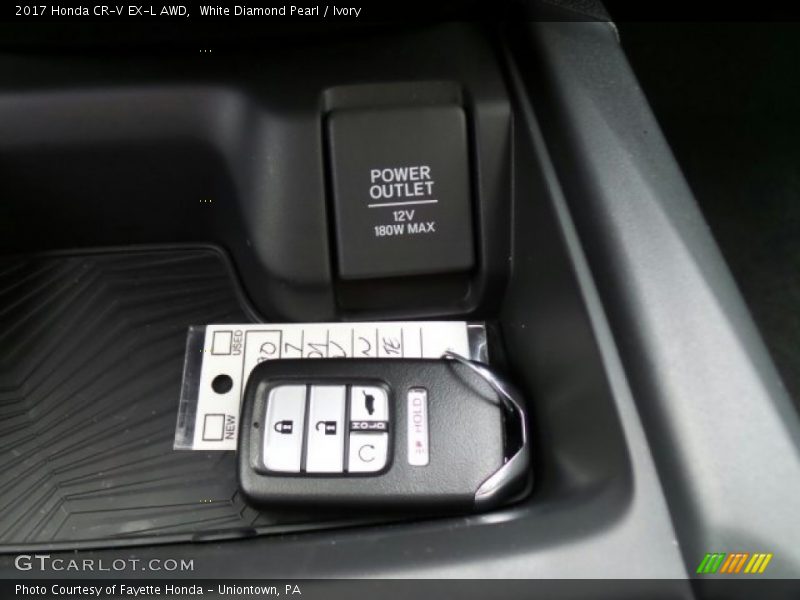White Diamond Pearl / Ivory 2017 Honda CR-V EX-L AWD