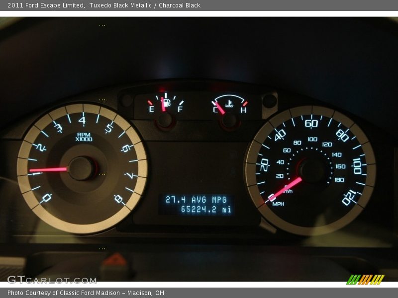 Tuxedo Black Metallic / Charcoal Black 2011 Ford Escape Limited