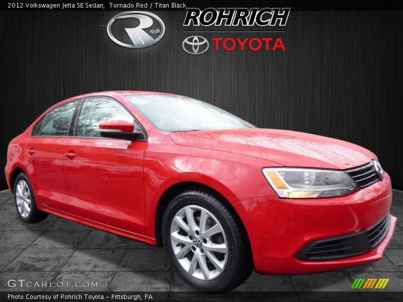 Tornado Red / Titan Black 2012 Volkswagen Jetta SE Sedan