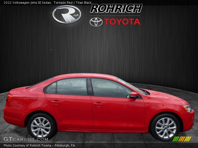 Tornado Red / Titan Black 2012 Volkswagen Jetta SE Sedan