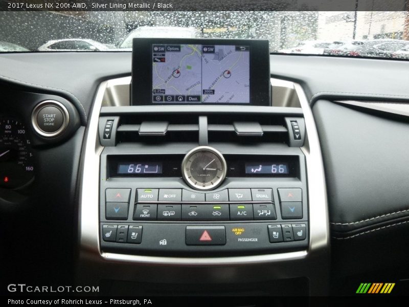 Controls of 2017 NX 200t AWD