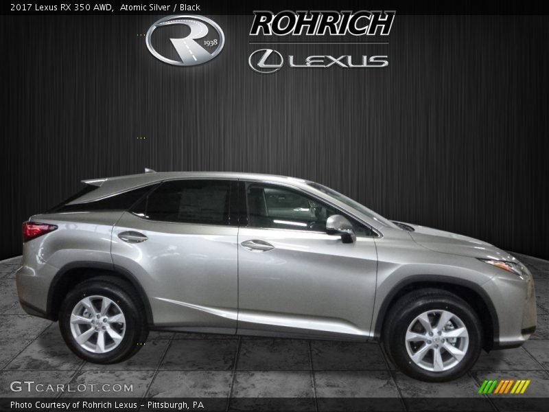 Atomic Silver / Black 2017 Lexus RX 350 AWD