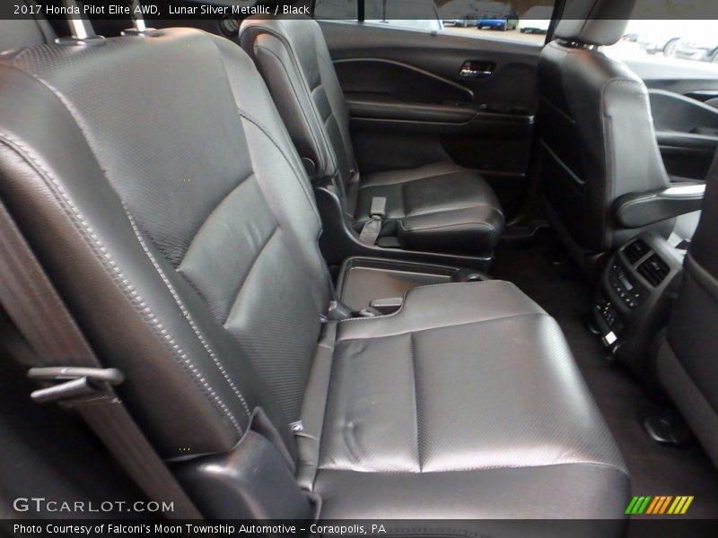 Lunar Silver Metallic / Black 2017 Honda Pilot Elite AWD