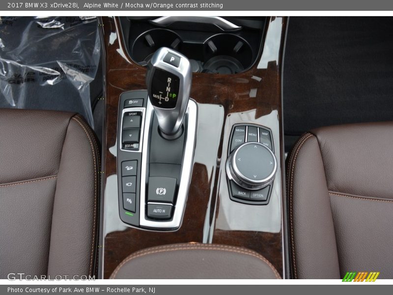 Alpine White / Mocha w/Orange contrast stitching 2017 BMW X3 xDrive28i