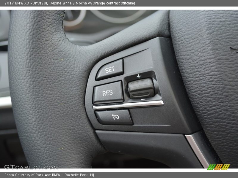 Alpine White / Mocha w/Orange contrast stitching 2017 BMW X3 xDrive28i