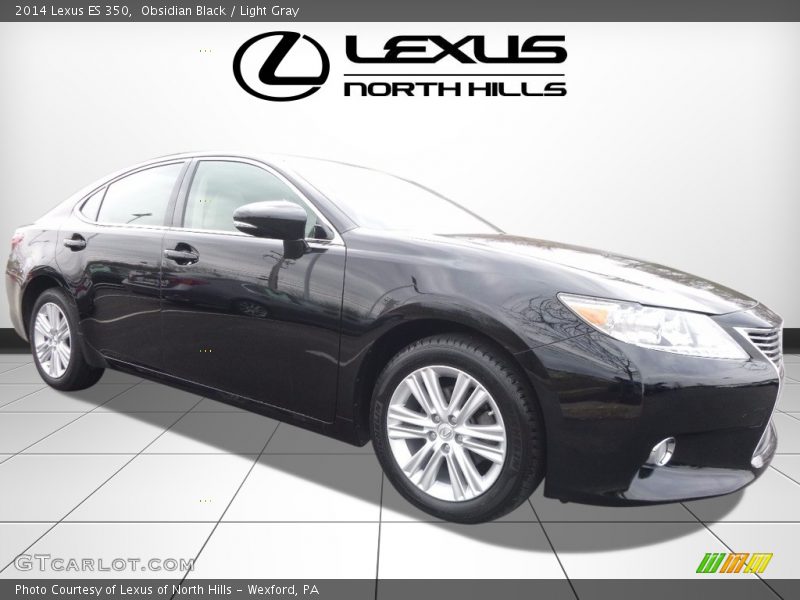 Obsidian Black / Light Gray 2014 Lexus ES 350