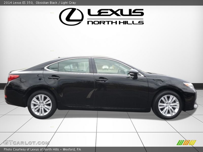 Obsidian Black / Light Gray 2014 Lexus ES 350