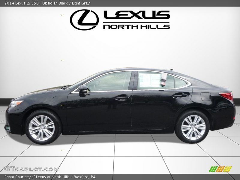 Obsidian Black / Light Gray 2014 Lexus ES 350