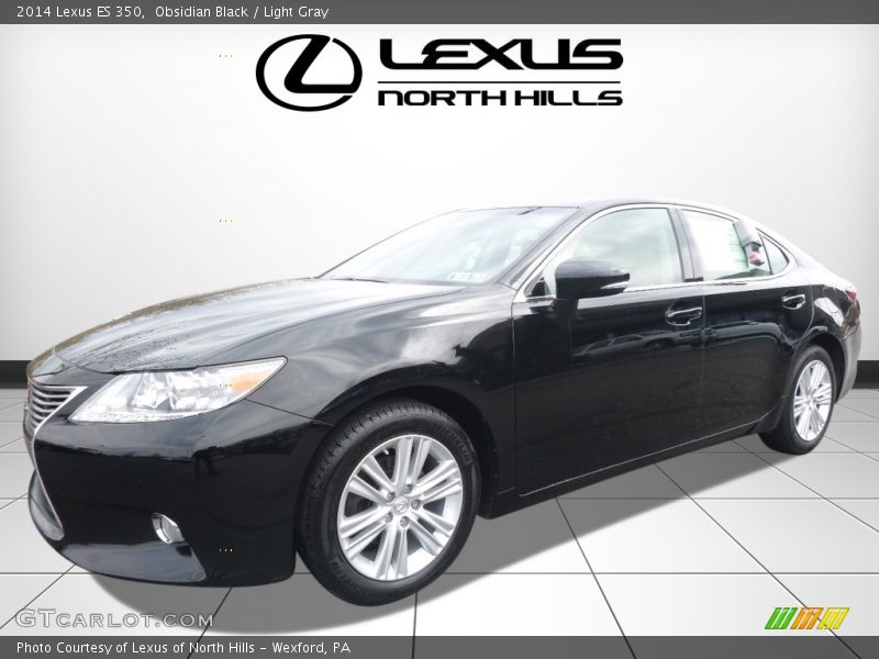 Obsidian Black / Light Gray 2014 Lexus ES 350
