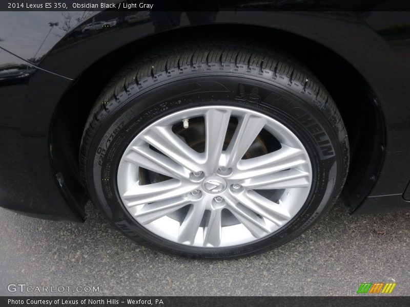 Obsidian Black / Light Gray 2014 Lexus ES 350