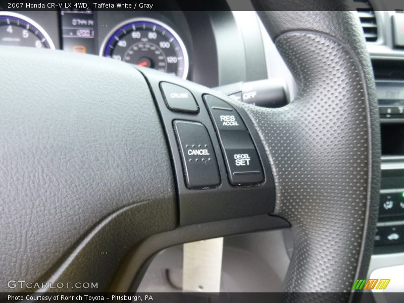 Taffeta White / Gray 2007 Honda CR-V LX 4WD