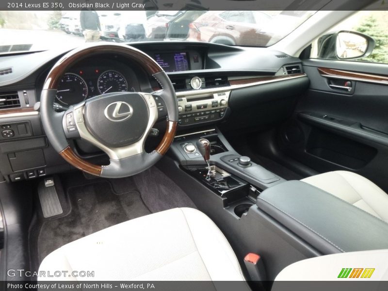 Obsidian Black / Light Gray 2014 Lexus ES 350