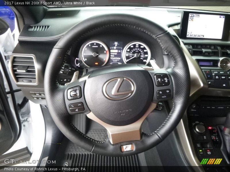 Ultra White / Black 2017 Lexus NX 200t F Sport AWD