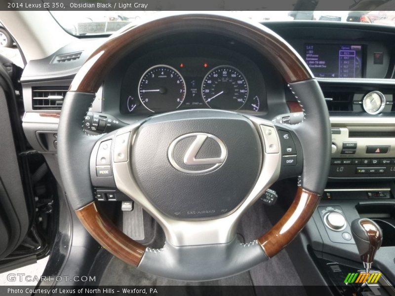 Obsidian Black / Light Gray 2014 Lexus ES 350