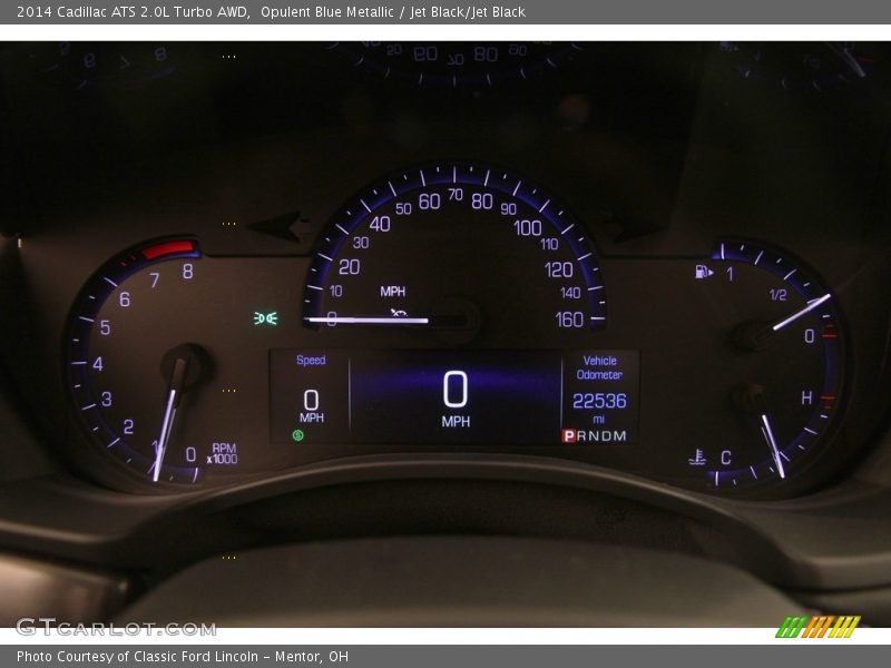 Opulent Blue Metallic / Jet Black/Jet Black 2014 Cadillac ATS 2.0L Turbo AWD