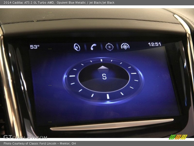 Opulent Blue Metallic / Jet Black/Jet Black 2014 Cadillac ATS 2.0L Turbo AWD