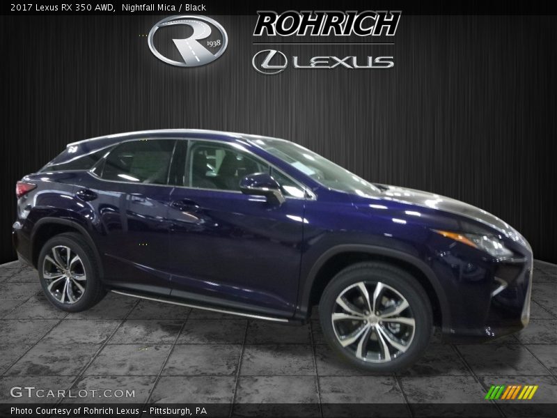 Nightfall Mica / Black 2017 Lexus RX 350 AWD