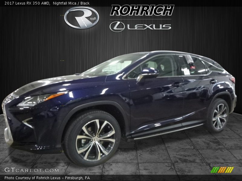 Nightfall Mica / Black 2017 Lexus RX 350 AWD